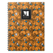 Mr Tickle | Oranje kietelpatroon | Jouw naam toevo Notitieboek (Voorkant)