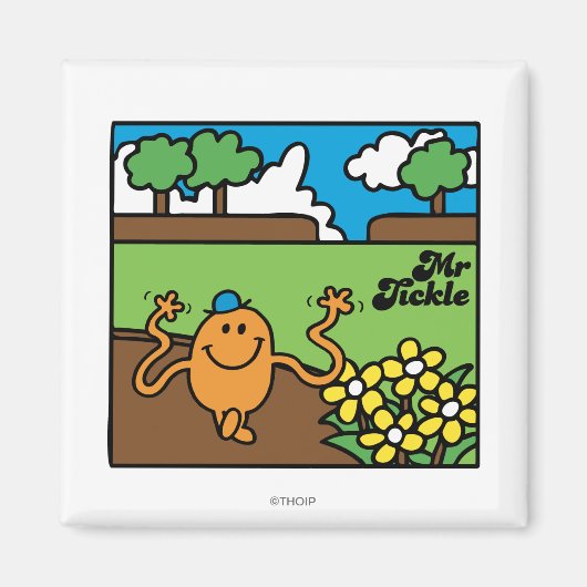 Mr Tickle | plezier in de buitenlucht Magneet (Voorkant)