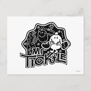 Mr Tickle   Zwart-wit plezier Briefkaart