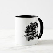 Mr Tickle | Zwart-wit plezier Mok (Voorkant rechts)