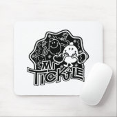 Mr Tickle | Zwart-wit plezier Muismat (Met muis)