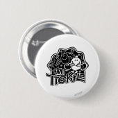 Mr Tickle | Zwart-wit plezier Ronde Button 5,7 Cm (Voorkant /achterkant)
