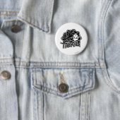 Mr Tickle | Zwart-wit plezier Ronde Button 5,7 Cm (In situ)