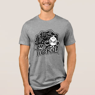 Mr Tickle Zwart-wit plezier Tri-Blend Shirt