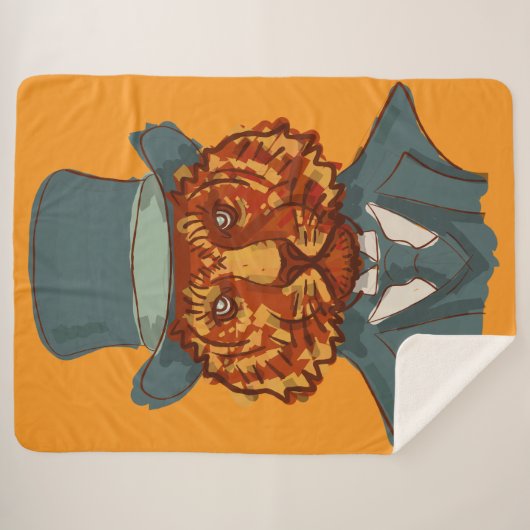 Mr Tiger Sherpa Deken (Voorkant (horizontaal))