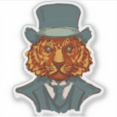 Mr Tiger Sticker (Voorkant)