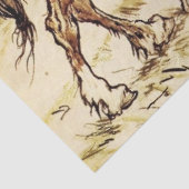 Mr Toad en de zigeuner door Arthur Rackham Tissuepapier (Detail)