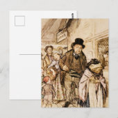 Mr Toad Koopt Een Ticket door Arthur Rackham Briefkaart (Voorkant / Achterkant)