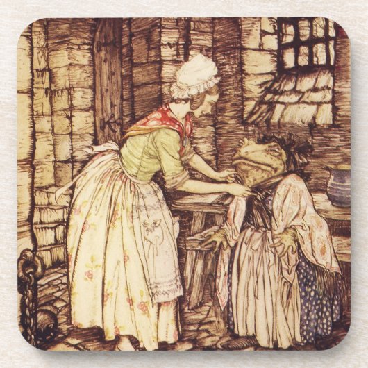 Mr Toad verkleedt zich door Arthur Rackham Bier Onderzetter (Voorkant)