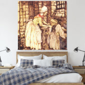 Mr. Toad verkleedt zich door Arthur Rackham Canvas Afdruk (Insitu (Slaapkamer))