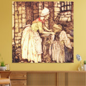 Mr. Toad verkleedt zich door Arthur Rackham Canvas Afdruk (Insitu (Woonkamer))