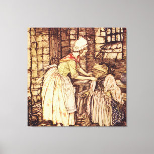 Mr. Toad verkleedt zich door Arthur Rackham Canvas Afdruk