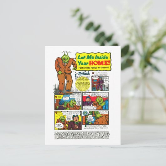 Mr Toad zal je leven veranderen! Briefkaart (Staand voorkant)