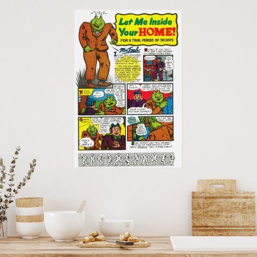 Mr Toad zal je leven veranderen! Poster (Keuken)