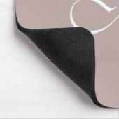 Mr Typography Beige Muismat (Hoek)