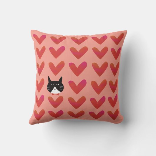 Mr. Valentine the Cat Kussen (Achterkant)