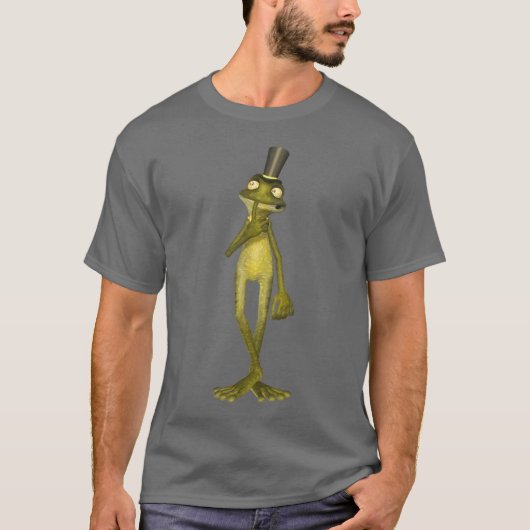 Mr Warts the Cartoon Frog Dark T-shirt (Voorkant)