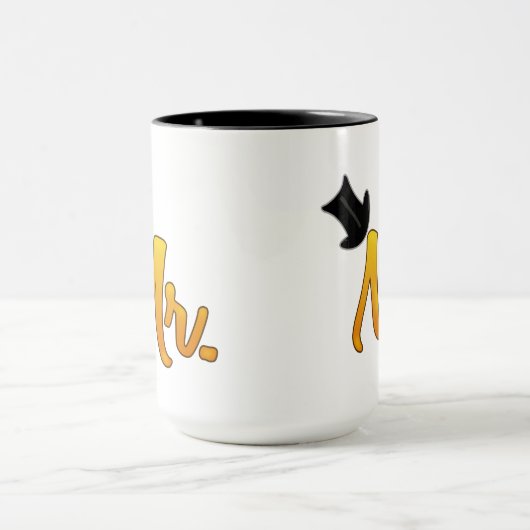 Mr Wedding Cup Mok (Midden)