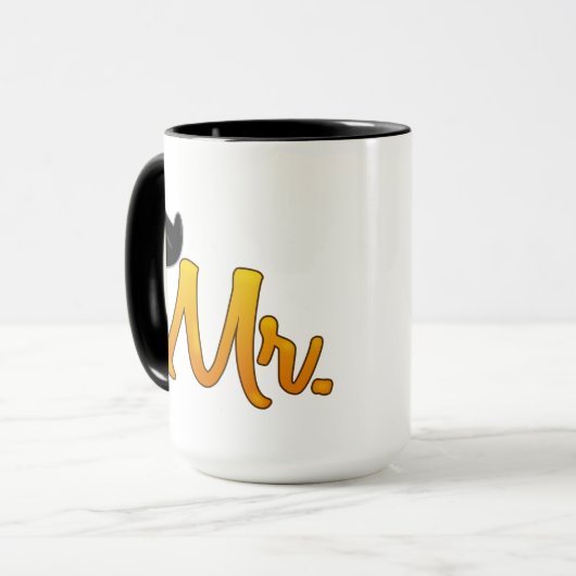Mr Wedding Cup Mok (Voorkant links)