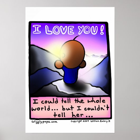 Mr Wigglypops I Love You Poster (Voorkant)