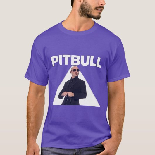 Mr Worldwide Pitbull Rapper vrienden T-shirt (Voorkant)