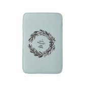 Mr. Wreath Turquoise Bath Mat (Voorkant Verticaal)