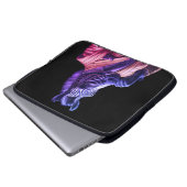 Mr. Zebra on a 15" Neoprene Laptop Electronics Bag Sleeve (Voorkant onderkant)