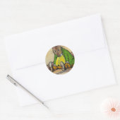 MR ZEEKWIKKELS, NA BEATRIX POTTER RONDE STICKER (Envelop)