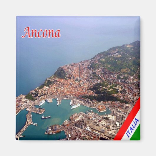 MRC026 ANCONA - Panorama - Marche - Italië - Fridg Magneet (Voorkant)
