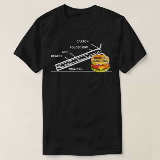 MRE, Rock or Something, army T-shirt (Design voorkant)