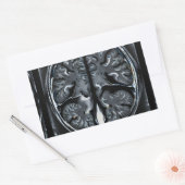 MRI hersenscan Rechthoekige Sticker (Envelop)