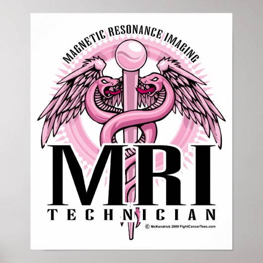 MRI Pink Caduceus Poster (Voorkant)