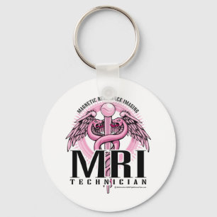 MRI Pink Caduceus Sleutelhanger