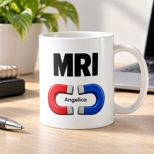 MRI Rood Blauwe Magneet Funny Gepersonaliseerd Koffiemok