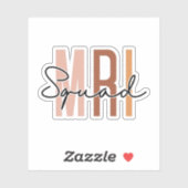 MRI Squad Technoloog, radiologie, MRI Tech Sticker (Vel)