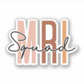 MRI Squad Technoloog, radiologie, MRI Tech Sticker (Voorkant)
