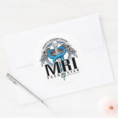 MRI Tech Caduceus Ronde Sticker (Envelop)