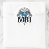 MRI Tech Caduceus Ronde Sticker (Tas)