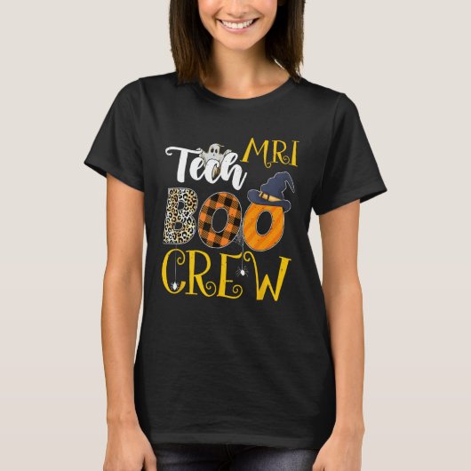 MRI Tech Leopard MRI Technoloog Halloween Costum T-shirt (Voorkant)
