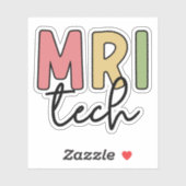 MRI Tech | MRI Technologist Gifts Sticker (Vel)