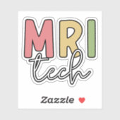 MRI Tech | MRI Technologist Gifts Sticker (Vel)