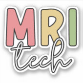MRI Tech | MRI Technologist Gifts Sticker (Voorkant)