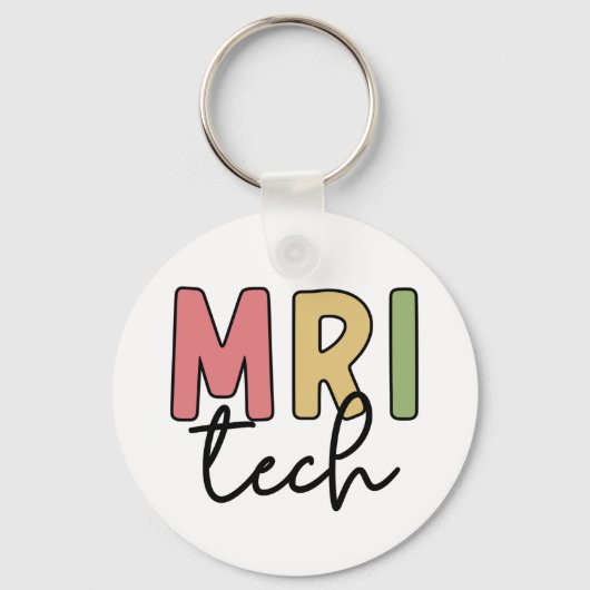 MRI Tech | MRI Technoloog Radiology Technicus Sleutelhanger (Voorkant)