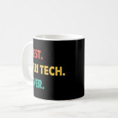Mri Tech Professional Retro Best Mri Tech Ever Koffiemok (Voorkant links)