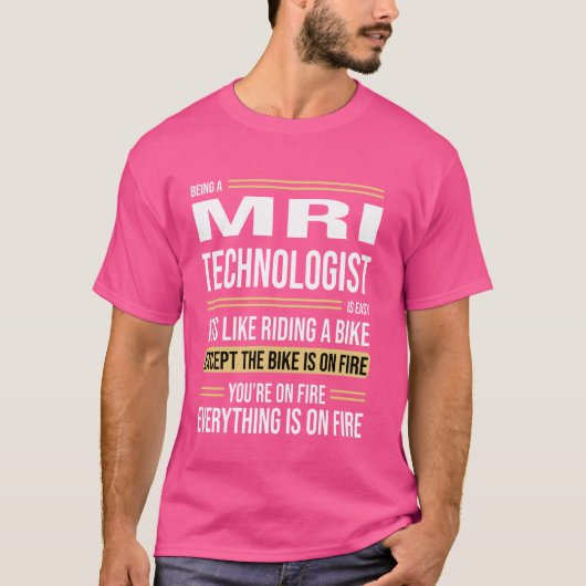 MRI Technoloog Definitie Grappige Baan T-shirt (Voorkant)