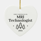 MRI Technoloog eerste kerstverpleegkundige Keramisch Ornament (Achterkant)
