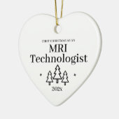 MRI Technoloog eerste kerstverpleegkundige Keramisch Ornament (Links)