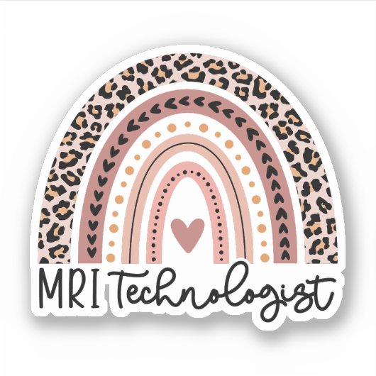MRI Technoloog, MRI Tech Gift, Gift voor MRI Tech Sticker (Voorkant)