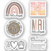 MRI Technoloog, Radiology Gifts, MRI Tech Pack Sticker (Voorkant)