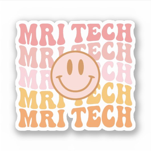 MRI Technoloog, Radiology Gifts, Xray Tech Sticker (Voorkant)